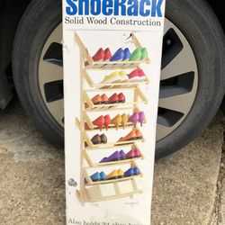 Solid Wood Over-Door Shoe Rack