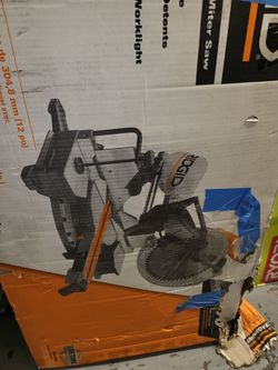 RIDGID CORDED 12"IN SLIDING COMPOUND MITER SAW NEW