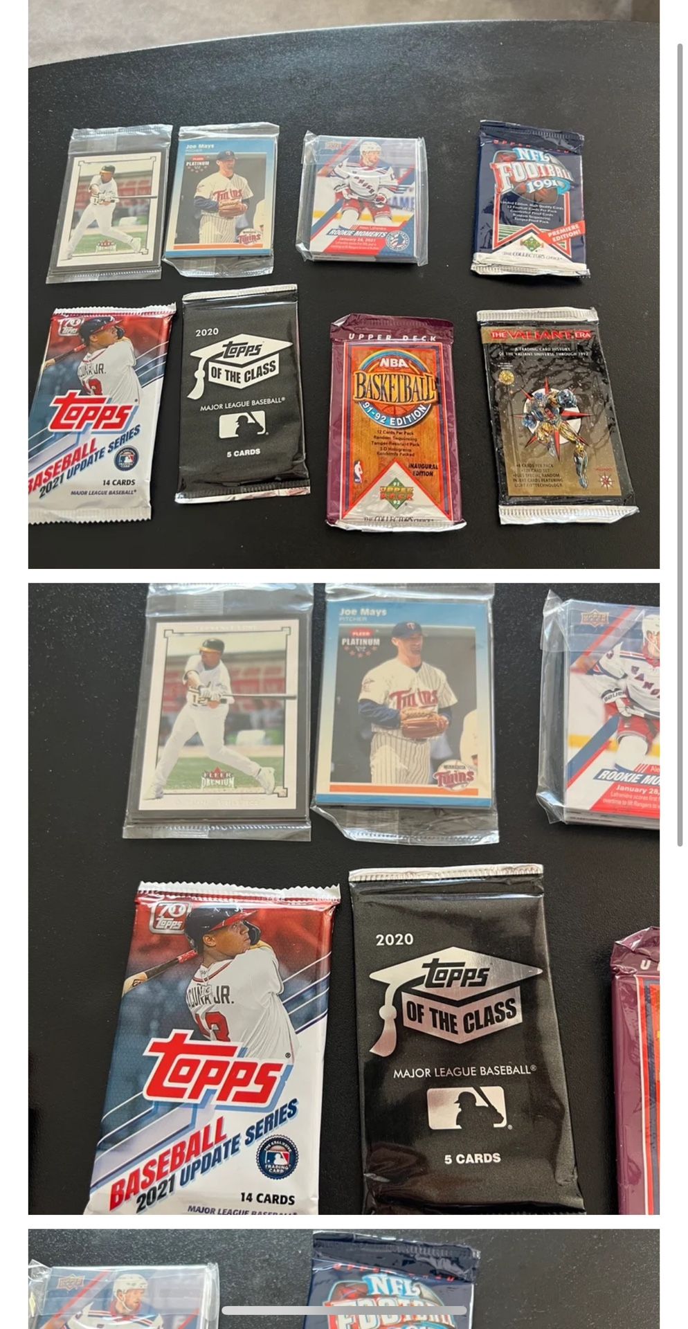 Lot of trading cards various types