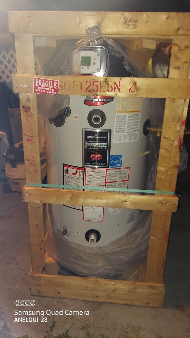 Bradford White 60 GAL. COMMERCIAL WATER HEATER ECO-MAGNUM EF60T125E3N2 NAT GAS BRAND NEW