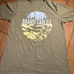 Brandi Carlile graphic t-shirt appears to be a vintage-style tour or merchandise shirt, often found in styles similar to Comfort Colors apparel Large 