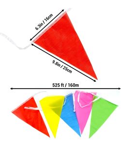 Brand new unused Multicolor Pennant Flags Banner Nylon Cloth Flag Pennants