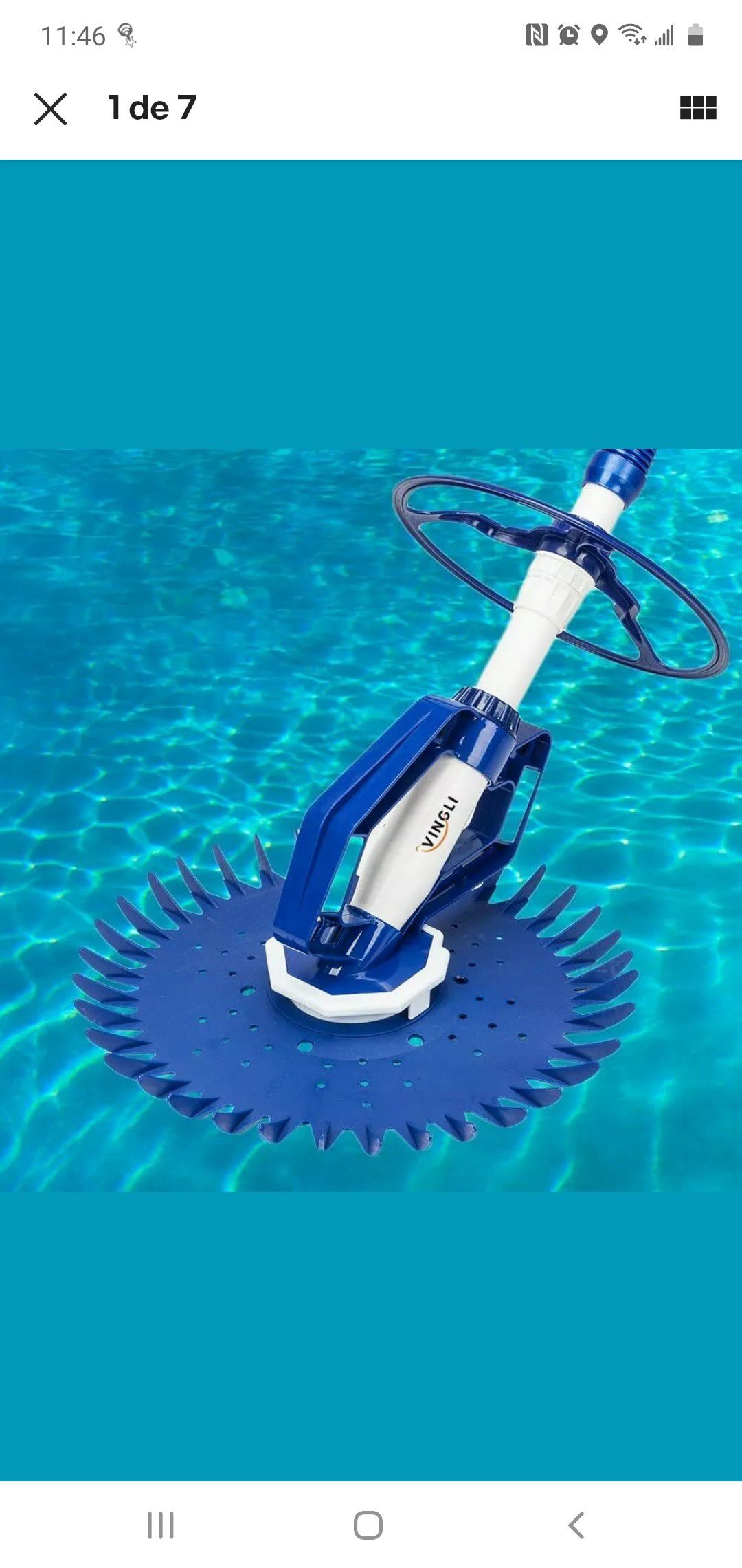 Pool Sweeper Automatic Vacuum Cleaner Swimming Suction Side Climb Wall In Ground