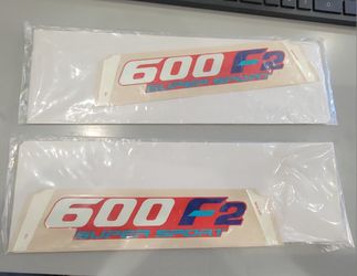 OEM 1994 Honda CBR600 F2 Side Cover Emblems / Lower Cowl Badges (2) – New Genuine