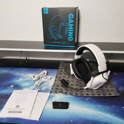 New RYR Wireless Gaming Headset for Xbox Series X|S, Xbox One, PC, PS5/4, Mac, Mobile, Switch, 3D Surround Sound, Bluetooth 5.3, 60H Battery, Gaming H