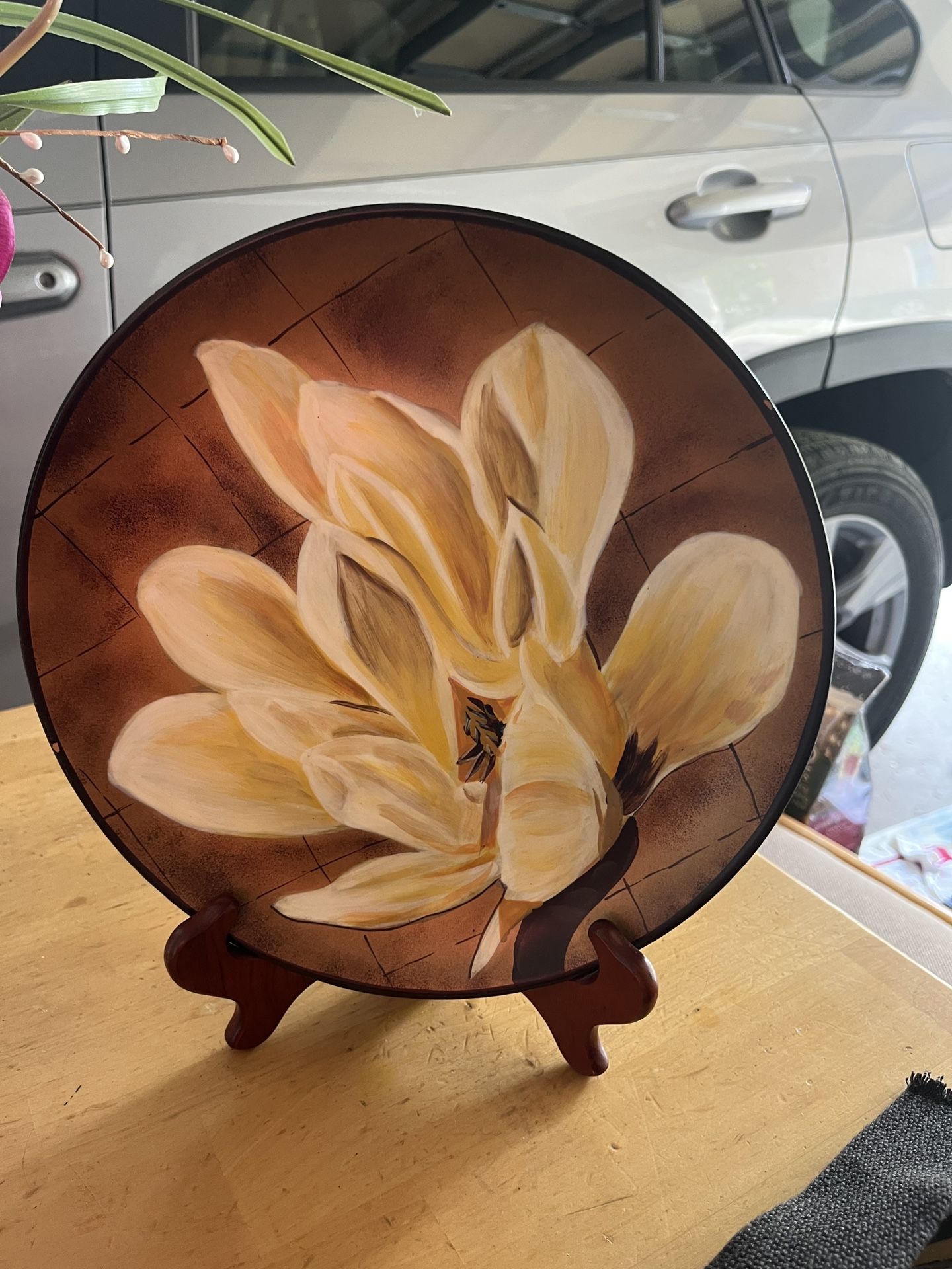 Decorative Floral Plate