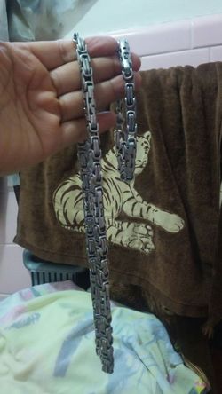 CADENA Y PULCERA. ACERO I NOCSIDABLE $ 50
