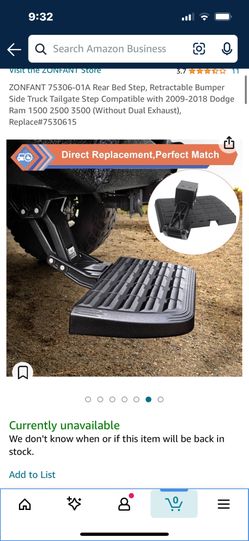 Dodge Ram Retractable Rear Tailgate Step