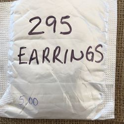 Earrings Unclaimed Internet Purchase #295