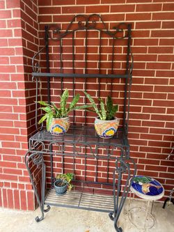 Bakers Rack/Outdoor Plant Stand, 40-1/2W x  23-1/2 d x  84H