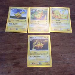 3 Vintage Pikachu And Vintage Raichu