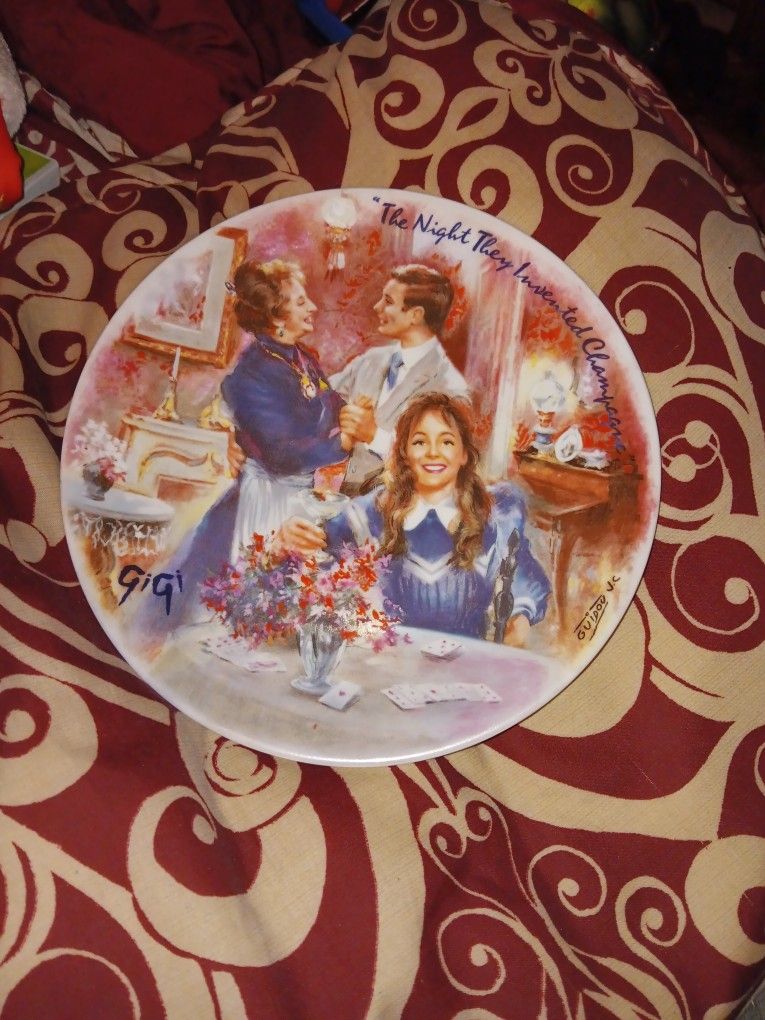 Vintage Hand-painted Plate Numbered