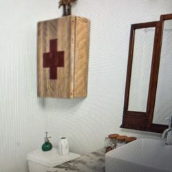Farmhouse/Rustic  Style wood Bathroom Medicine  Cabinet