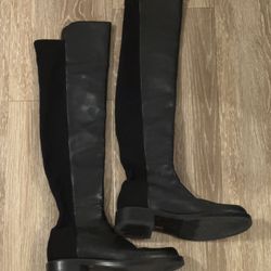 Stuart Weitzman 5050 Bold Over the Knee Leather Boot