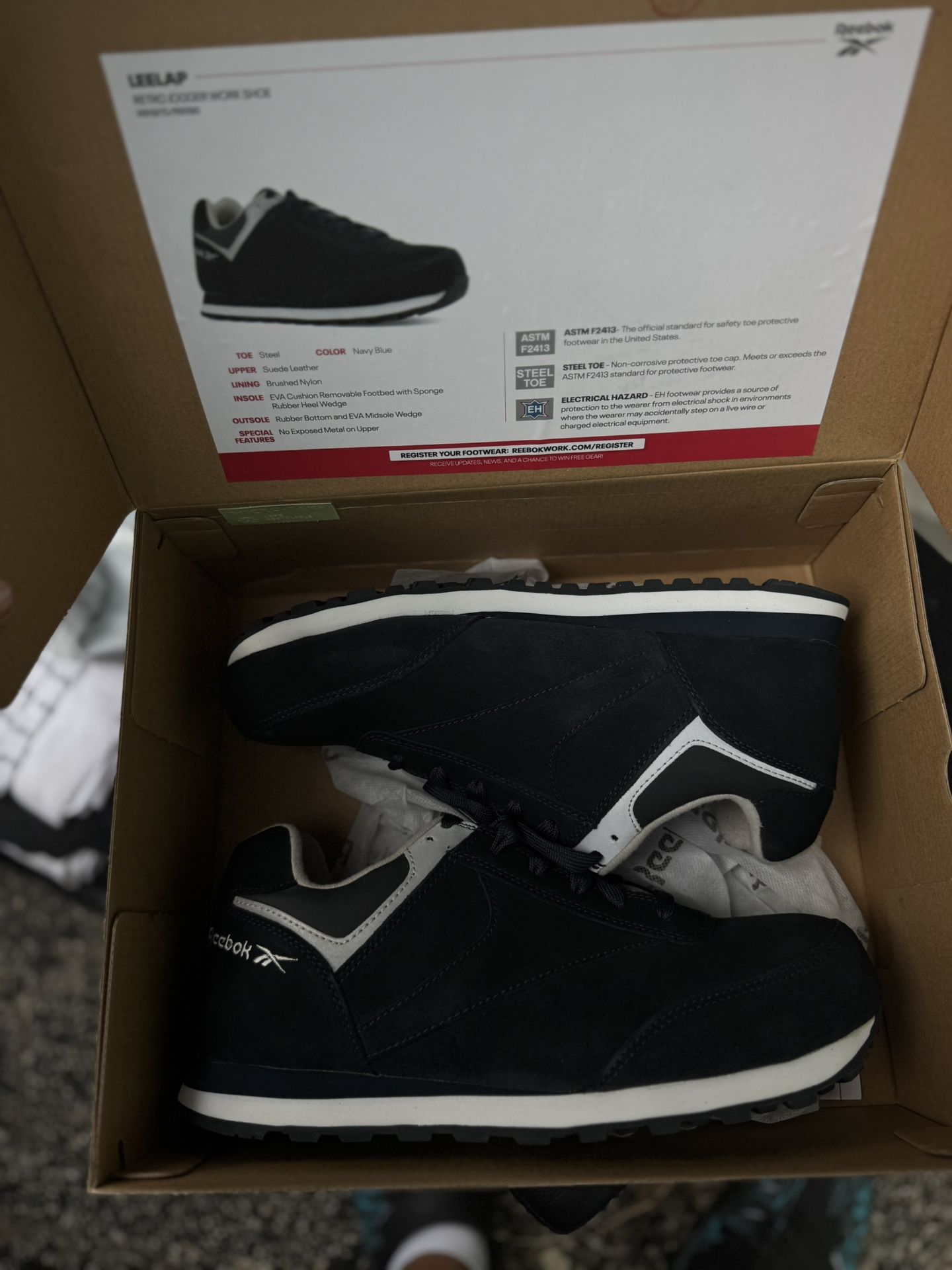 Reebok Leelap Steel Toe Work Shoes (Brand New) - Size 11