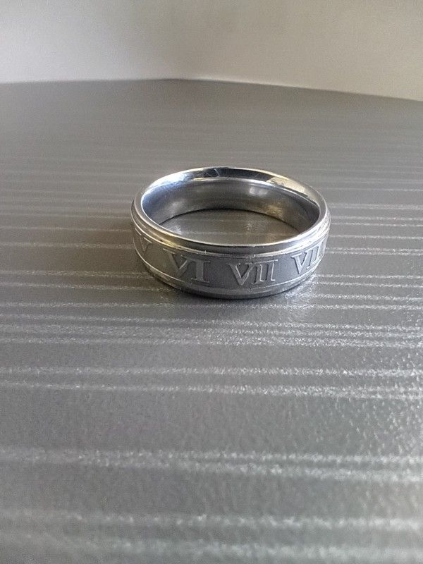 FULL sterling Silver Roman Number Ring