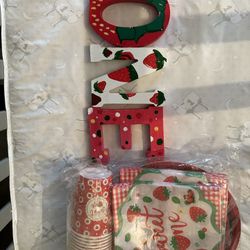 Berry Sweet 1 Bday Decorations