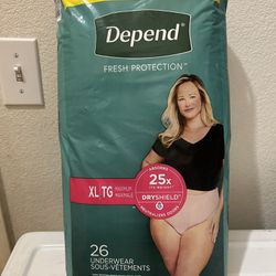 Depend XL (26 Underwears)