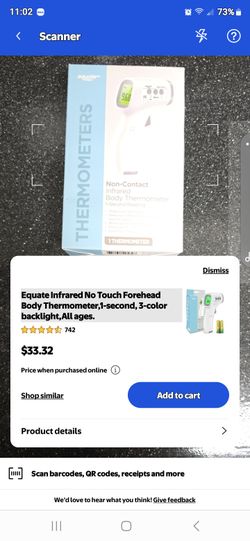 Non contact infrared body thermometer 