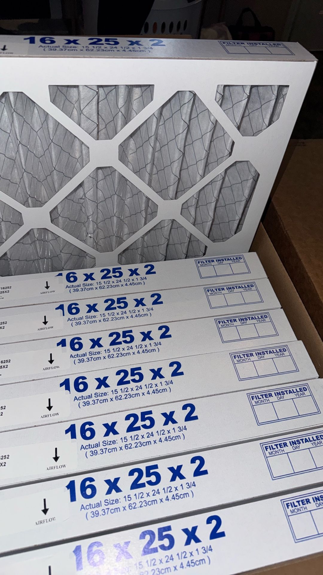 16x25x2 Air Filters