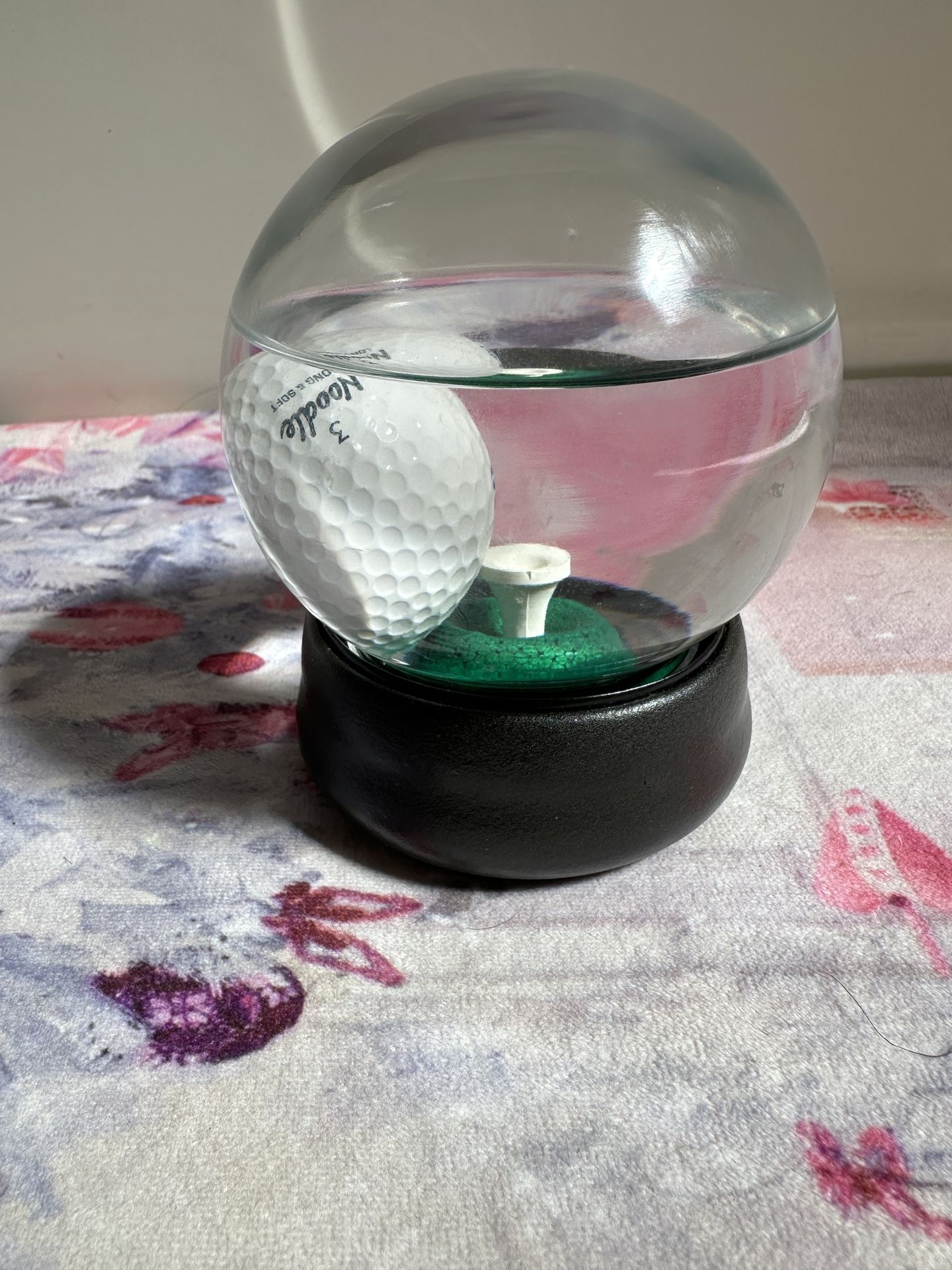 Water Globe Golf-Ball-on-The-Tee Challenge