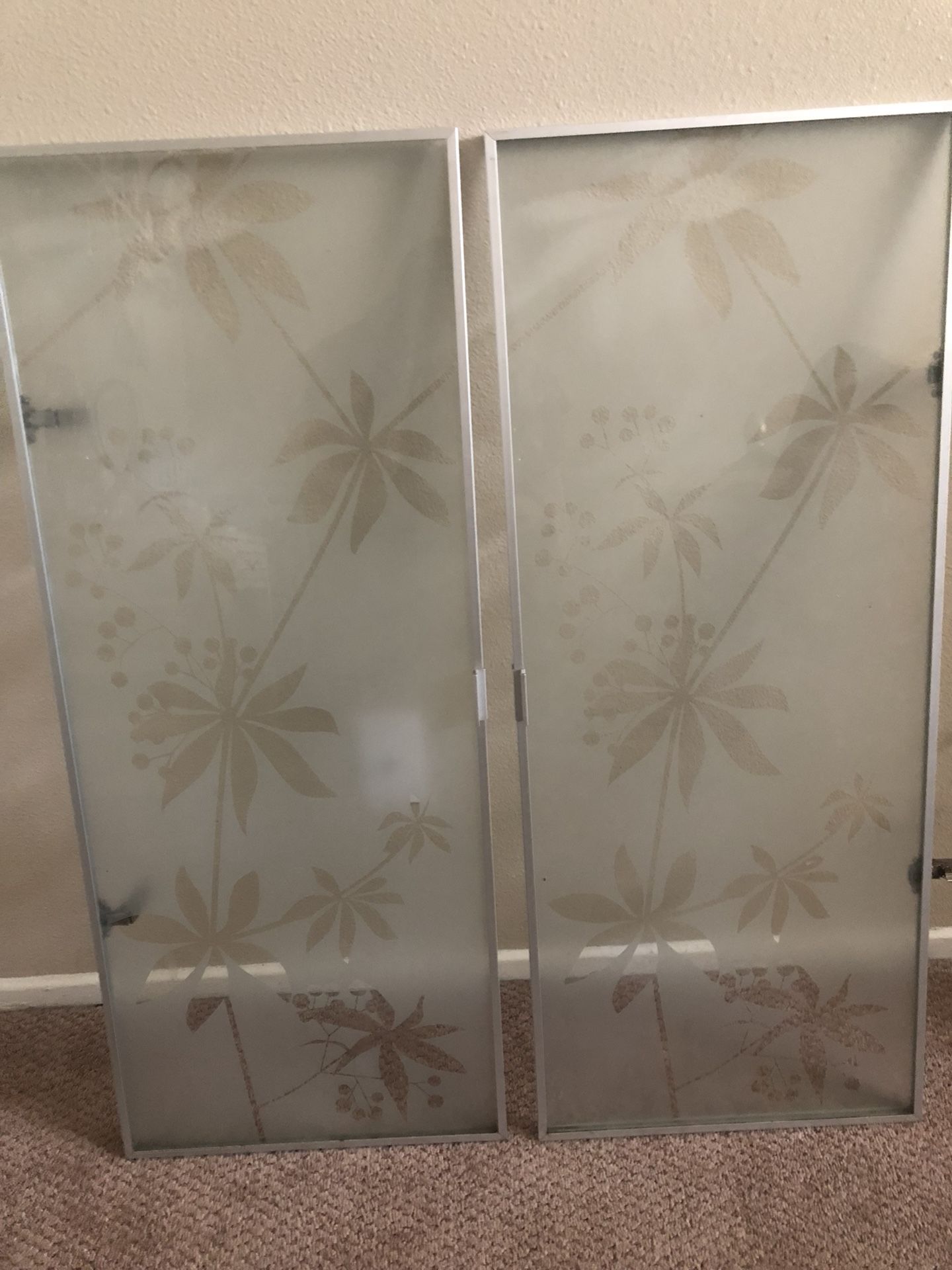 Ikea Billy Bookcase Morliden Glass Doors with Modern Flower Pront