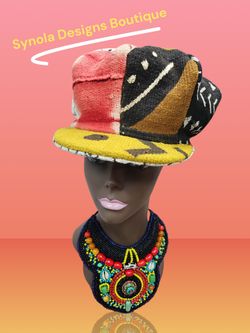 African Mudcloth Applejack Rasta Hats