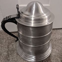 Vintage Pewter Ice Bucket Beer Stein