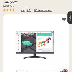 LG 32QN600-B  32” Monitor 