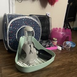 Small Pet Bundle $50 - Guinea Pig/bunny/hamster, And More! (build-able Cage, Hideouts, Feeders, And More! 