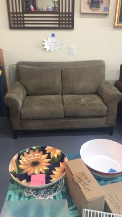 Suede Couch