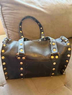 Authentic Discontinued Hammitt Black Leather Studded Handbag