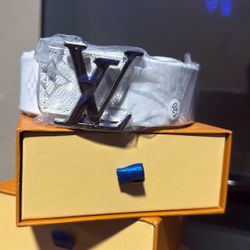 White Lv Belt Size 37-40