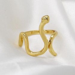 Statement Snake Shaped Ring