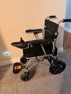 Gymrolls Folding Electric Power Wheelchair with Joystick