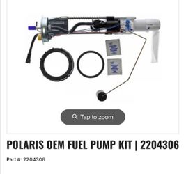 Polaris OEM Fuel pump Kit (contact info removed)