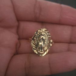 ring in 14k gold  7 1/2