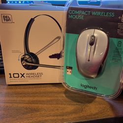 Wireless Headset And Mouse