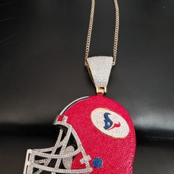 Houston Texans Red 6.5 Inch Blinged Out Helmet 