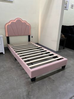 New twin bed frame with mattress