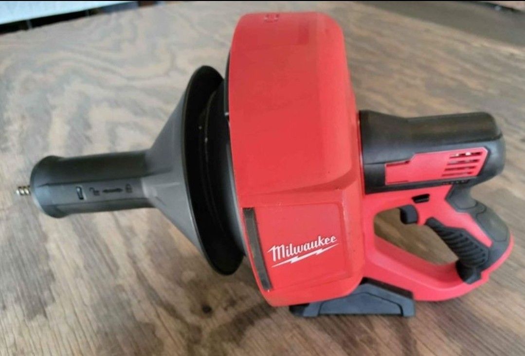 Milwaukee M12 12-Volt Lithium-Ion Cordless Drain Snake Auger With 5/16 in. x 25 ft. Cable