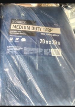 Medium Duty Blue Everbilt 20x30 Ft Tarp