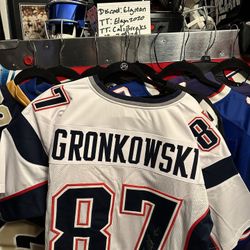 Rob Gronkowski Signed Autographed Patriots Jersey