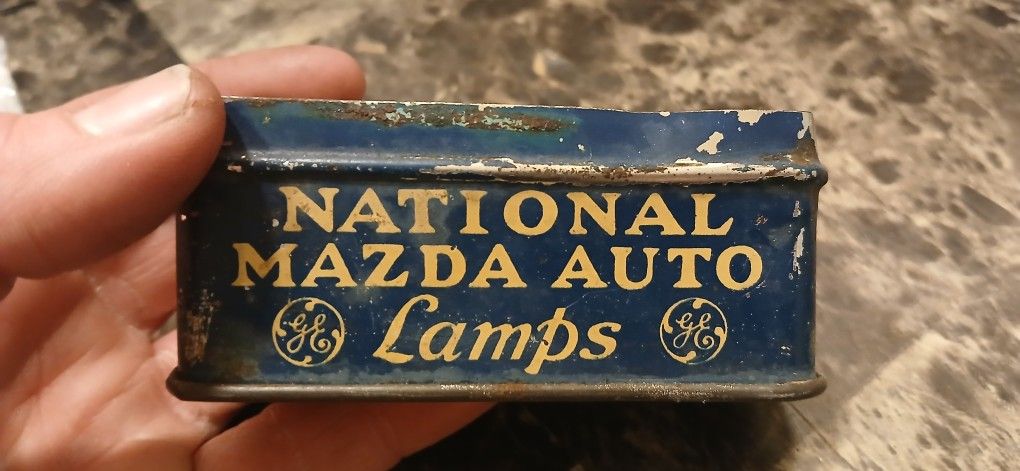 Vintage National Mazda Auto Lamp Tin