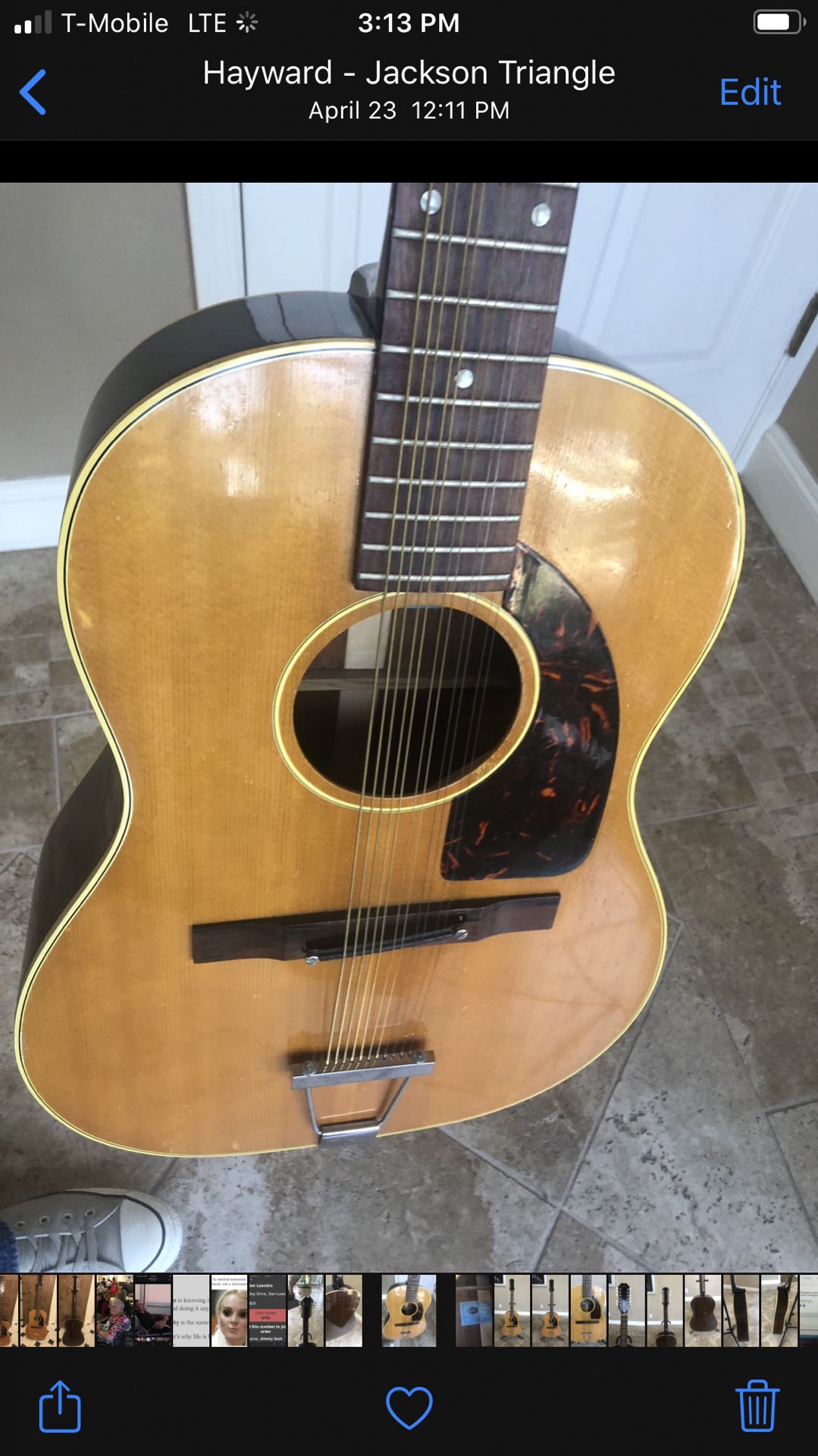 1964 Epiphone Serenader 12 string Acoustic Guitar.