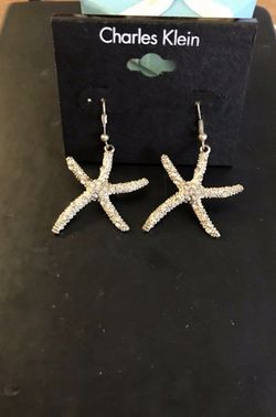 Charles Klein Beautiful Starfish Earrings