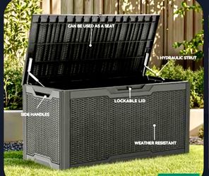 STORAGE/BENCH LOCKABLE BOX   WATER PROOF SUV  PROTECTION  48” L  22” D  25” H
