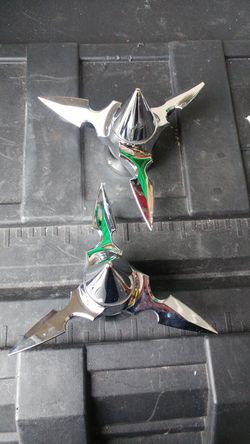 Motorcycle bolt on spike spinners
