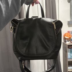 WOMANS Black Backpack / Satchel 