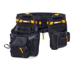ToughBuilt Serie ClipTech Juego de cinturones de herramientas de mantenimiento de 3 piezas